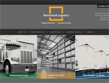 Tablet Screenshot of benchmarklogisticsmn.com